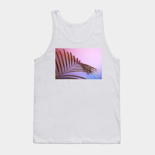 Leaves Photography With a Purple and Pink Gradient Tank Top